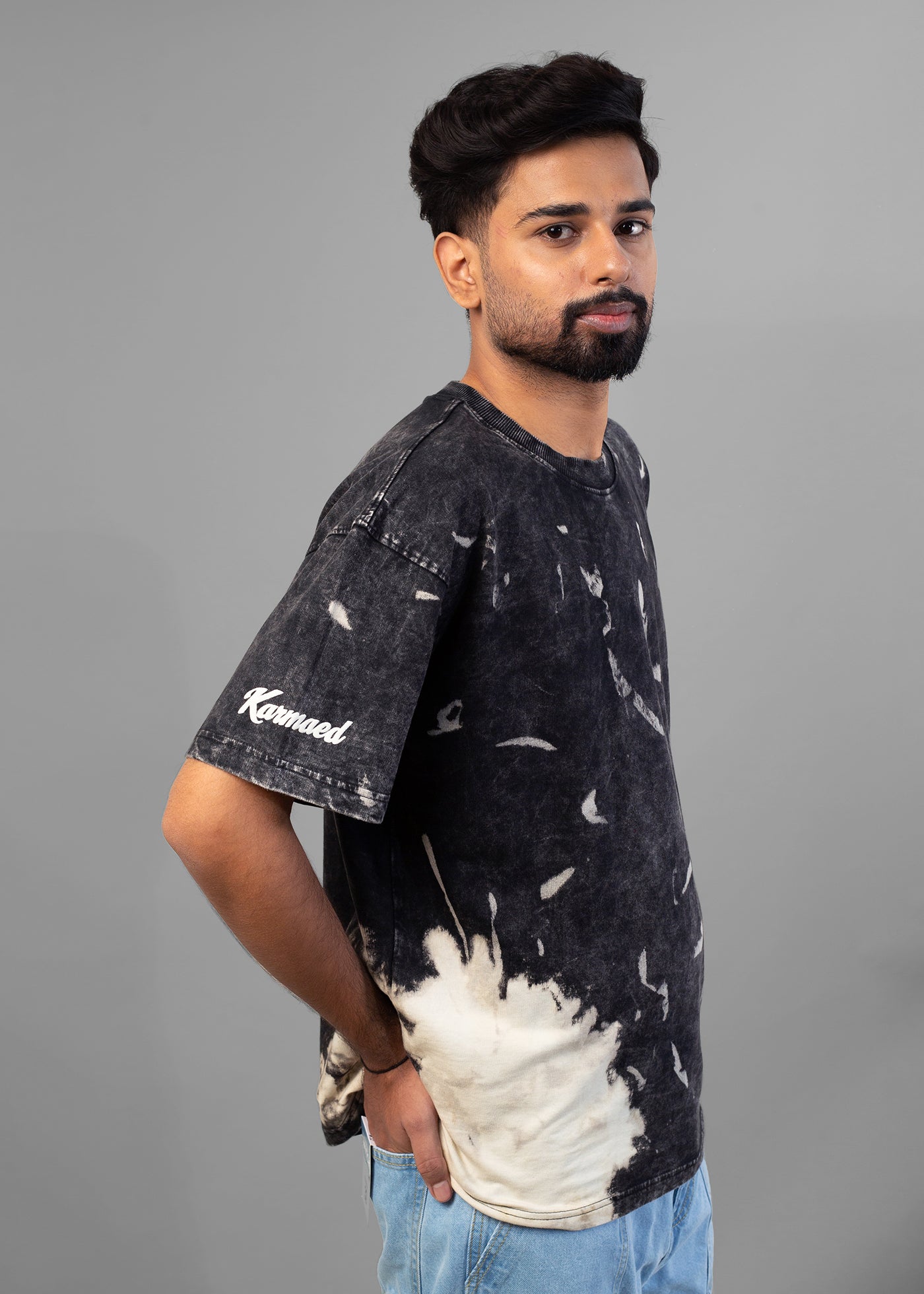 Coal Fade Oversized Tee