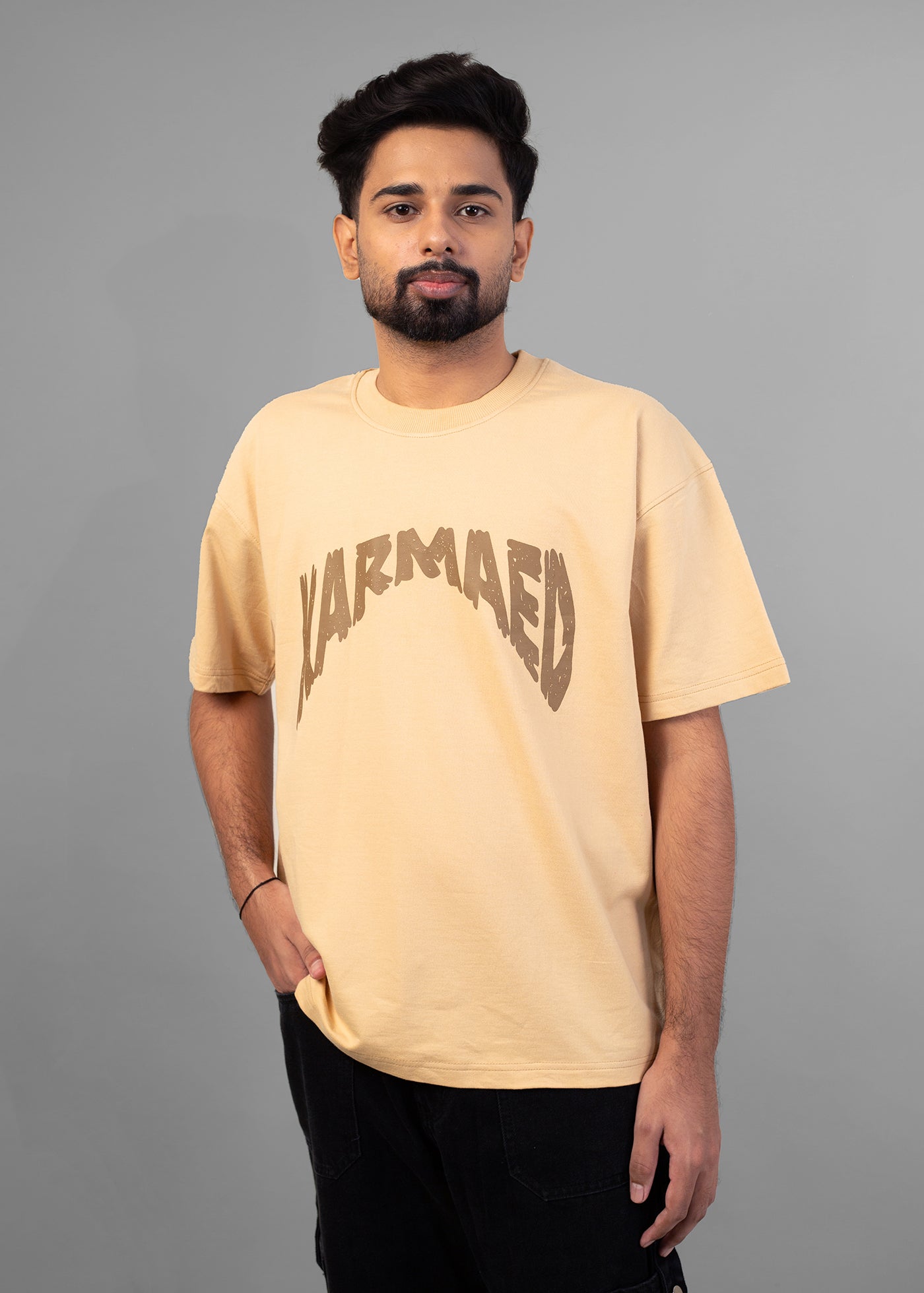 Nomad Beige Oversized Tee